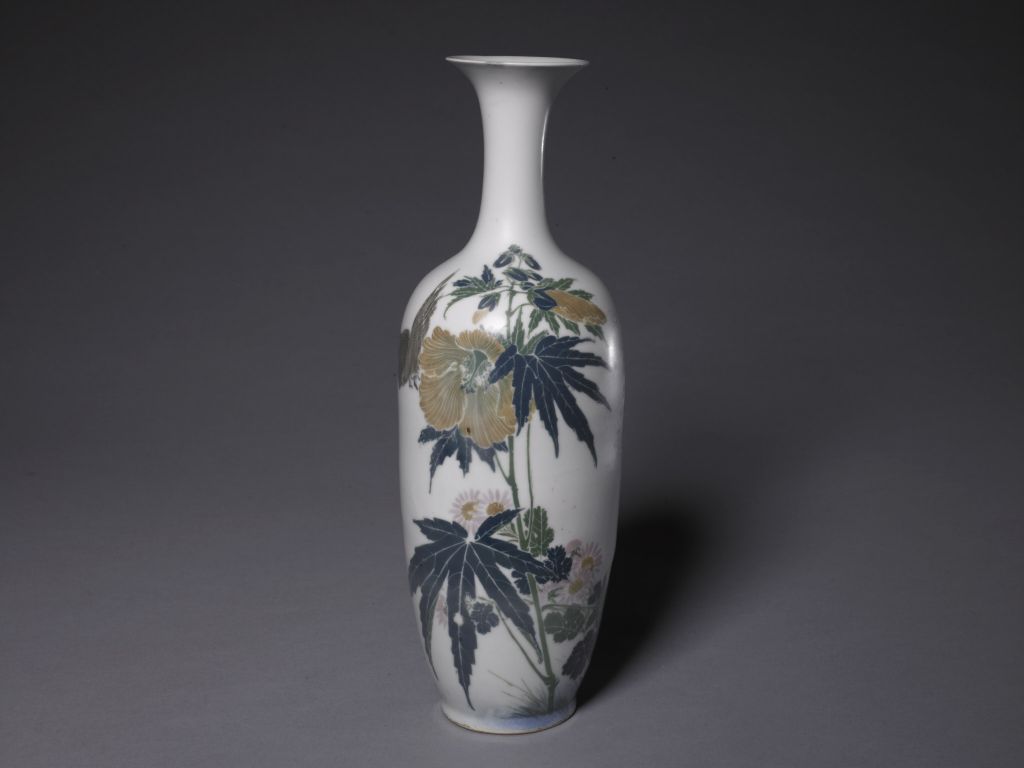 图片[1]-Liling Kiln underglaze multicolor flower-and-bird vase-China Archive